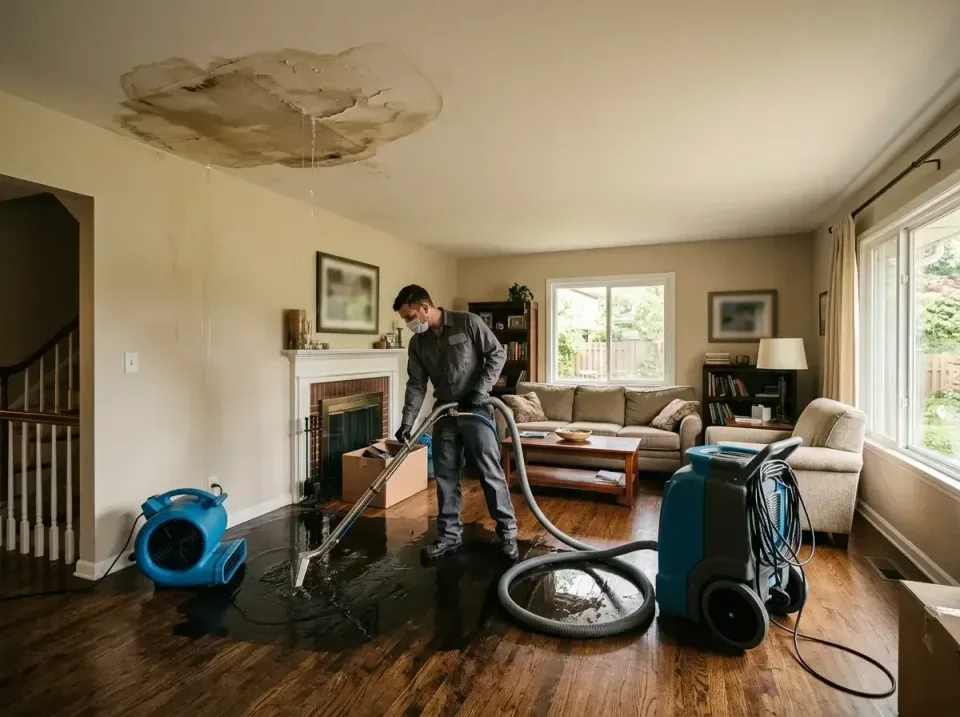 attic-pipe-burst-ceiling-drip-008 — frequently asked questions, Water Damage Restoration & Carpet Care in Farmington Hills,…
